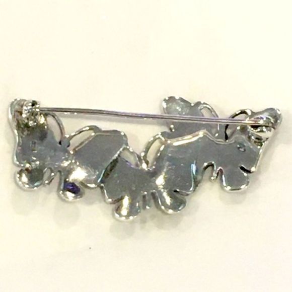 Vintage Sterling Silver Marcasite Butterfly Pin Broach - Picture 8 of 11